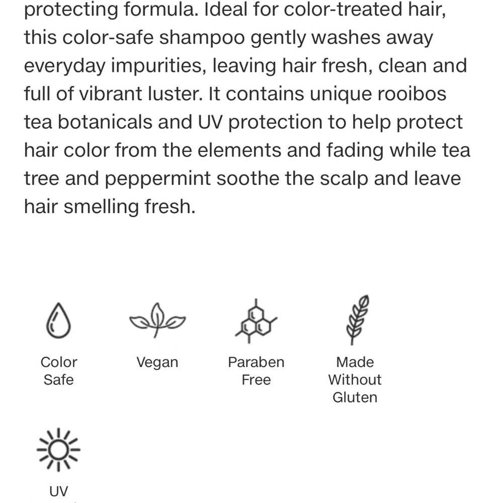 Color-Safe Shampoo with Tea Tree and Peppermint - Picture 2 of 2